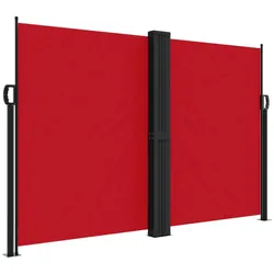 vidaXL Seitenmarkise Ausziehbar Rot 160x1000 cm