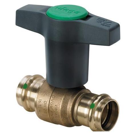 Viega Easytop Kugelhahn 42mm m/m - Easytop, Modell 2275, Silikonbronze (746421)