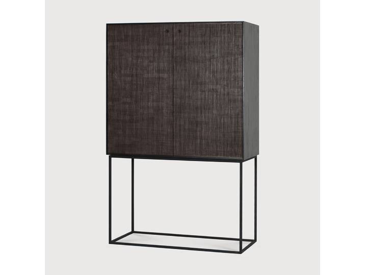 Ethnicraft Grooves Indoor Schrank Teakholz Off Black 102x45x162