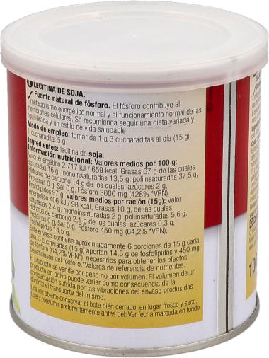 Santiveri Soy Lecithin Nutritional Supplement in a Jar 400 gr