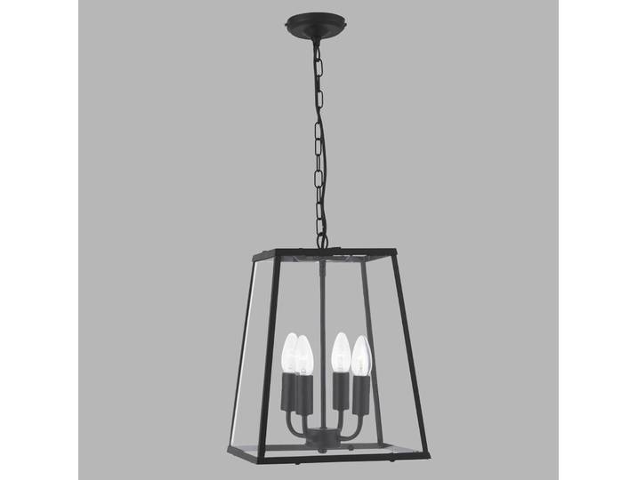 Searchlight Hängelampe Lantern, dimmbar, schwarz, für Wohn- / Esszimmer, Metall, Antik, Pendelleuchte