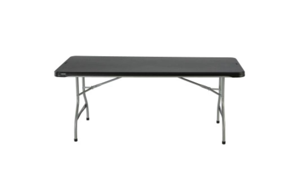 Lifetime Heavy Duty buffettafel, zwart, 180 cm, stapelbaar en inklapbaar