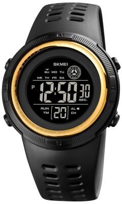 Everyday Crate SKMEI 1773 Digital Sports Watch Dual Time LED Waterproof Wrist Watch With Colorful Backlight gold Black