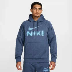 NIKE Therma-FIT Fitness Hoodie Herren 437 - thunder blue/university blue S