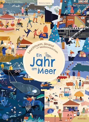 Leuchtturm, Strand und Wellenrauschen - Ein Jahr am Meer: Wimmelbuch zum Suchen und Entdecken für Kinder ab 3 Jahren - Preis vom 30.09.2026 22:30:23 h