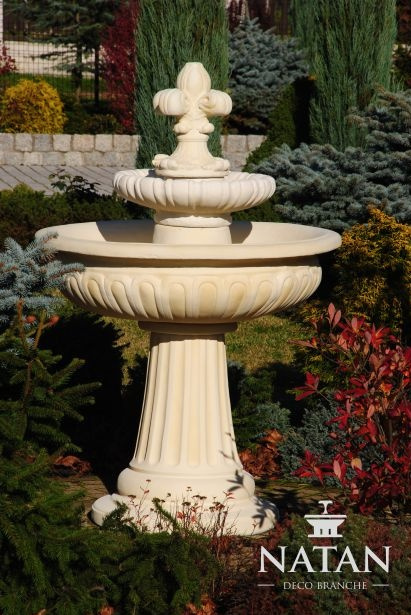 Springbrunnen Garten Teich Brunnen 138cm Steinbrunnen Gartenbrunnen Fontaine