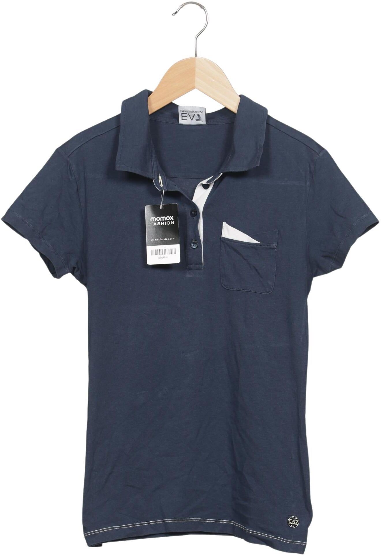 Giorgio Armani EA7 Emporio Armani Damen Poloshirt, Marineblau, Gr. M, Elasthan / Baumwolle - Second Hand