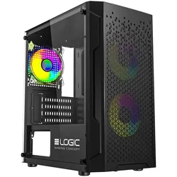Logic Aramis (mATX, Mini-ITX), PC Gehäuse, Schwarz
