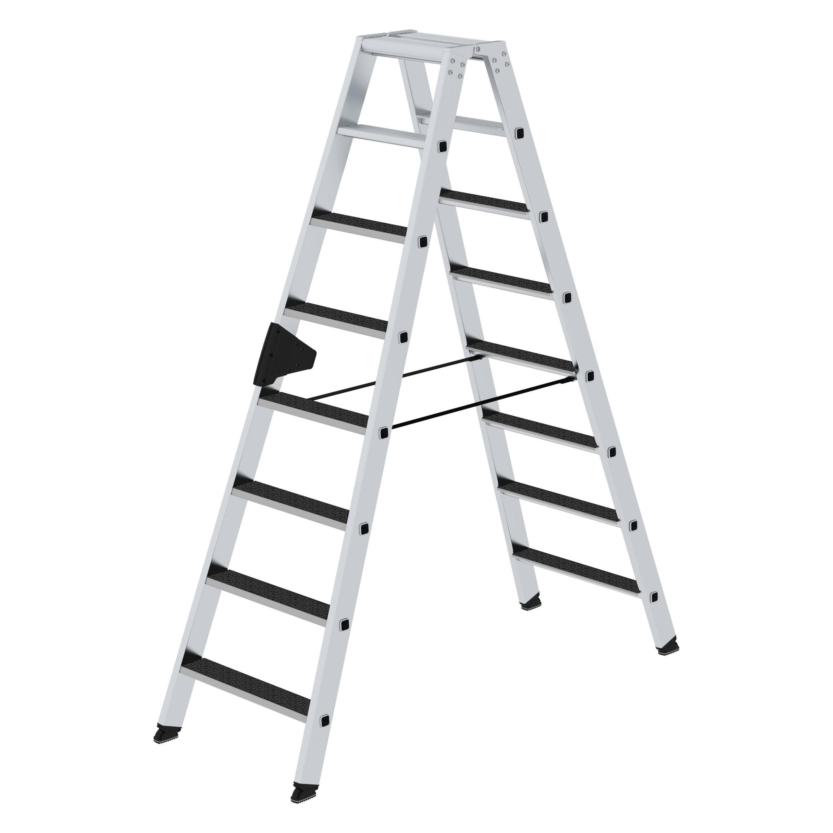 Munk Stufen-Stehleiter beidseitig begehbar mit clip-step R13 2x8 Stufen (Stehleiter) (041641)