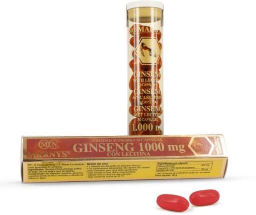 Marnys Ginseng with Lecithin 30 Capsules x 1000 mg