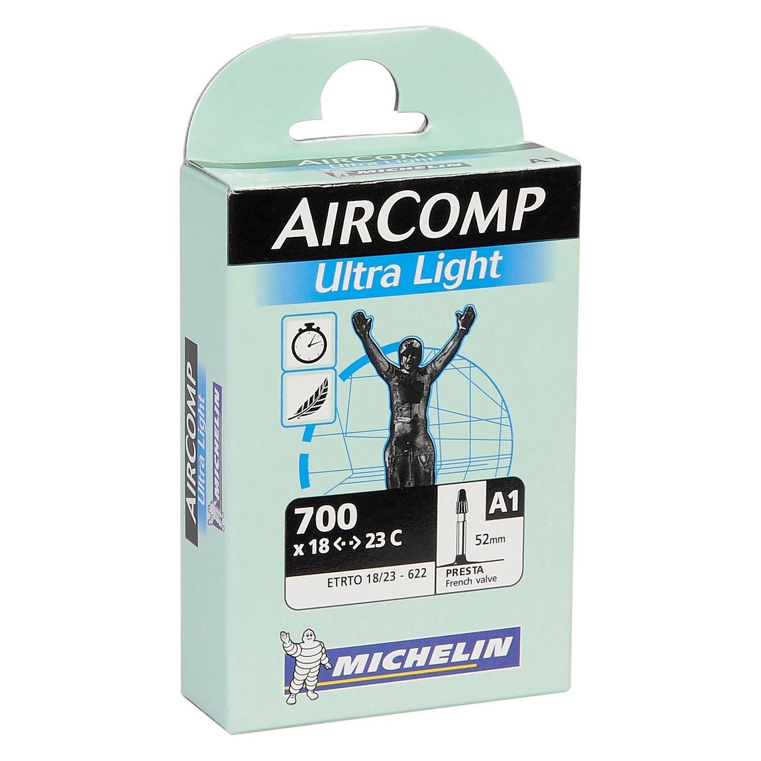 Michelin AIRCOMP ULTRA LIGHT 700x18/23c Presta 52mm (Presta (SV), 28", 52 mm) (M422204)