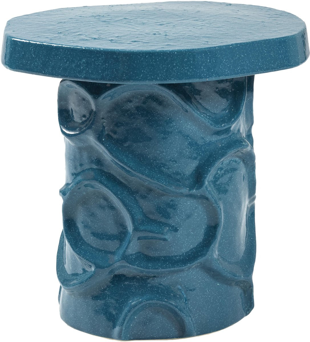 Serax Marie Michielssen Mena 07 Bijzettafel Pawn Blauw Diameter: 37 cm, Hoogte: 40 cm