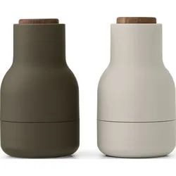 Bottle Pfeffer- und Salzmühlen klein grün und beige 2 St.