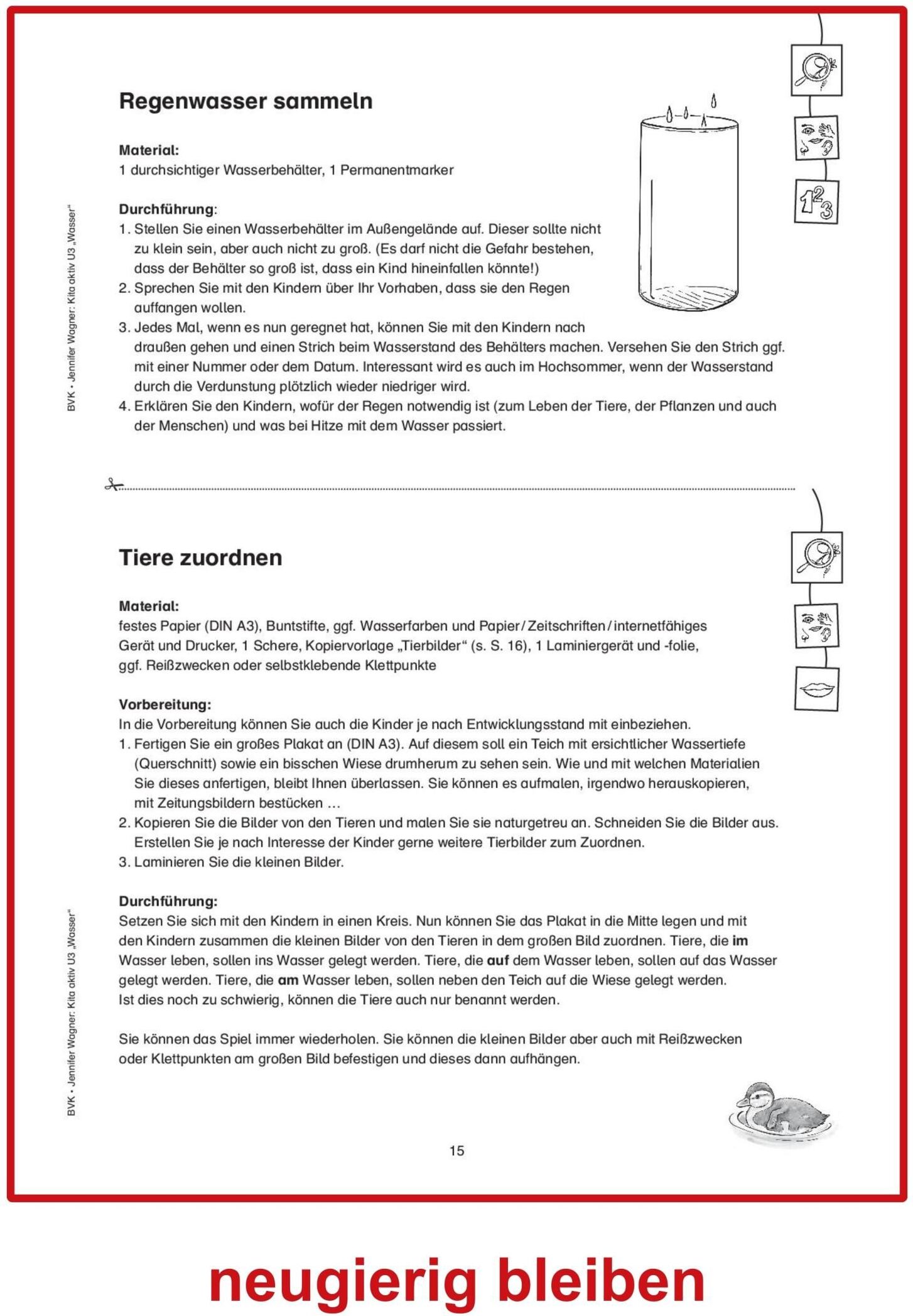 BVK Buch Verlag Kempen Kita aktiv U3 Wasser