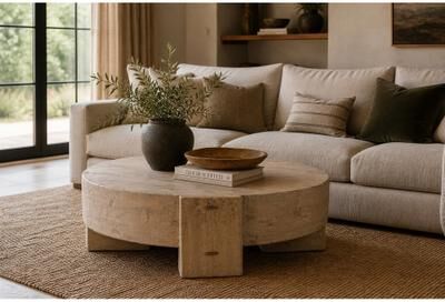 "Artissance Siena Coffee Table- 40"" Weathered Gray"