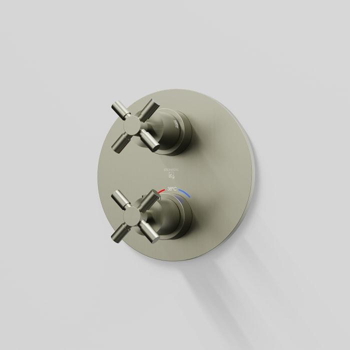 Steinberg Serie 250 douche- en badarmatuur complete installatieset inbouwmodel voor twee aansluitingen