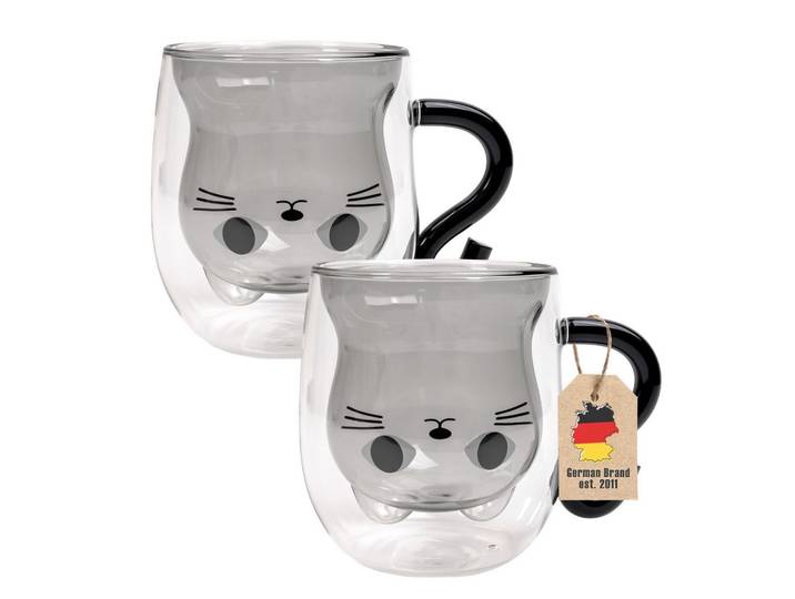 THERMO GLÄSER Design Katze 200ml (2-tlg.)