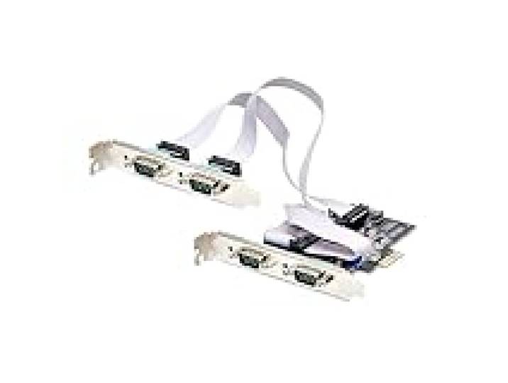 StarTech Carte PCIe Série 4 Ports DB9 RS232/422/485 (PS74ADF-SERIAL-CARD)