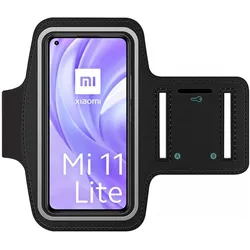 SmartFitness Xiaomi Mi 11 Lite Handy Sport Armband, Smartphone Sportarmband, Schwarz