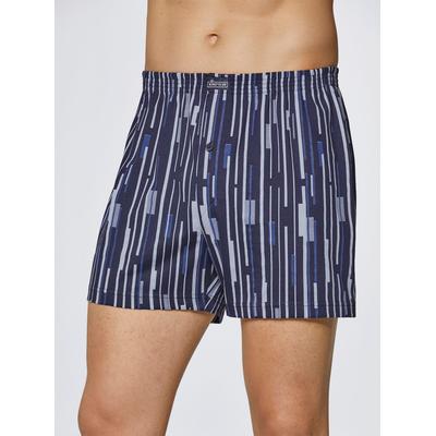 Boxershorts KINGS CLUB, Herren, Gr. 9, 2 Stk., blau (marine, bedruckt), 100% Baumwolle, Unterhosen