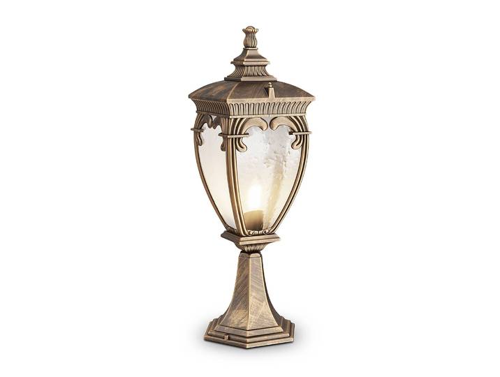 Borne lumineuse Fleur - Type A Ø 15cm Doré/Doré