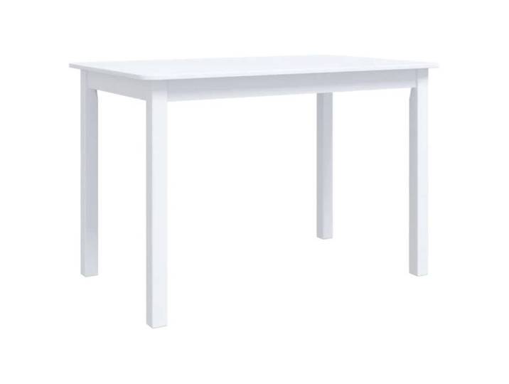 Table de cuisine - CLOUD - Blanc - 114x71x75 cm - Bois d'hévéa massif LL016144