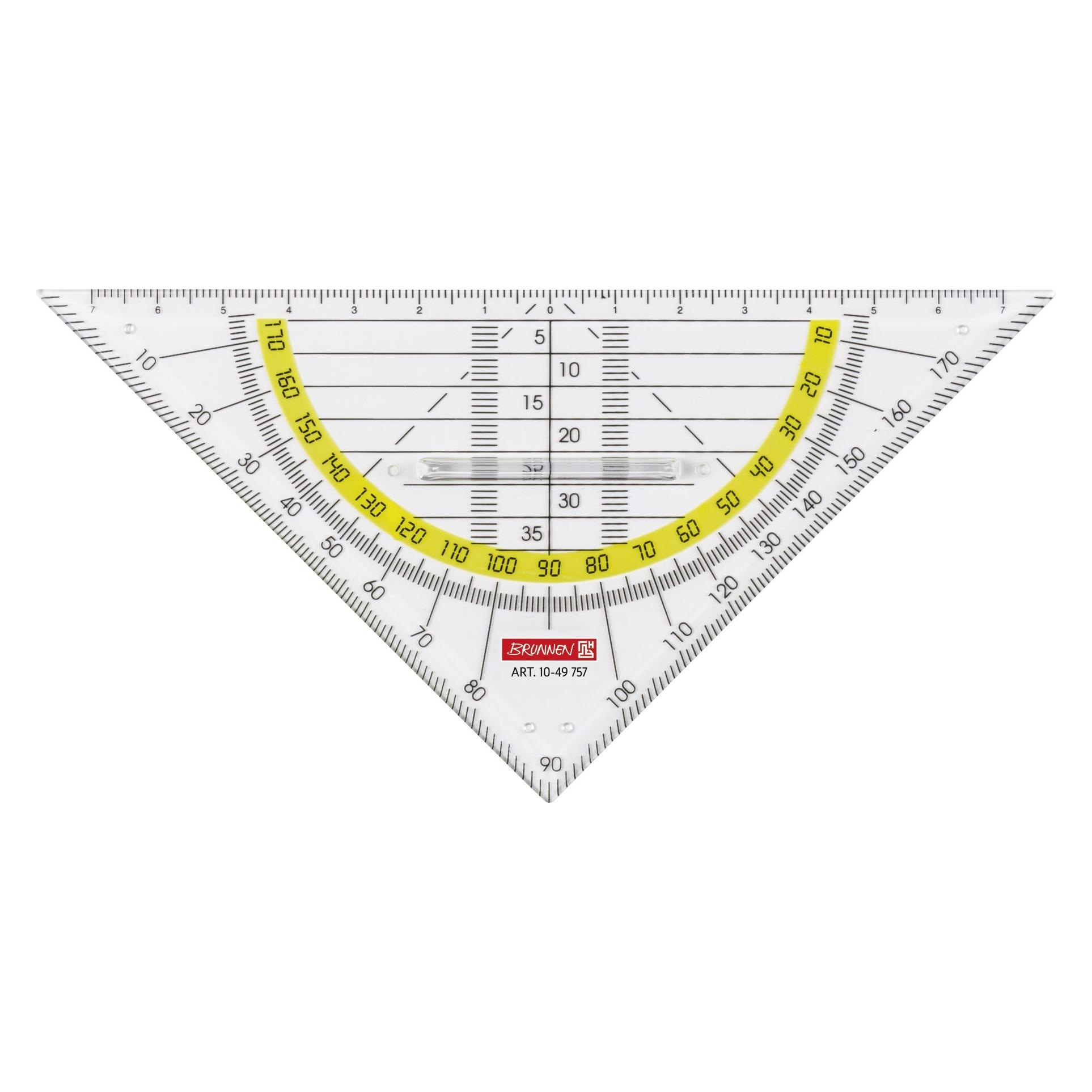Brunnen Geodreieck (16 cm, Kunststoff) (1049757) Mindestbestellmenge: 10 Stück
