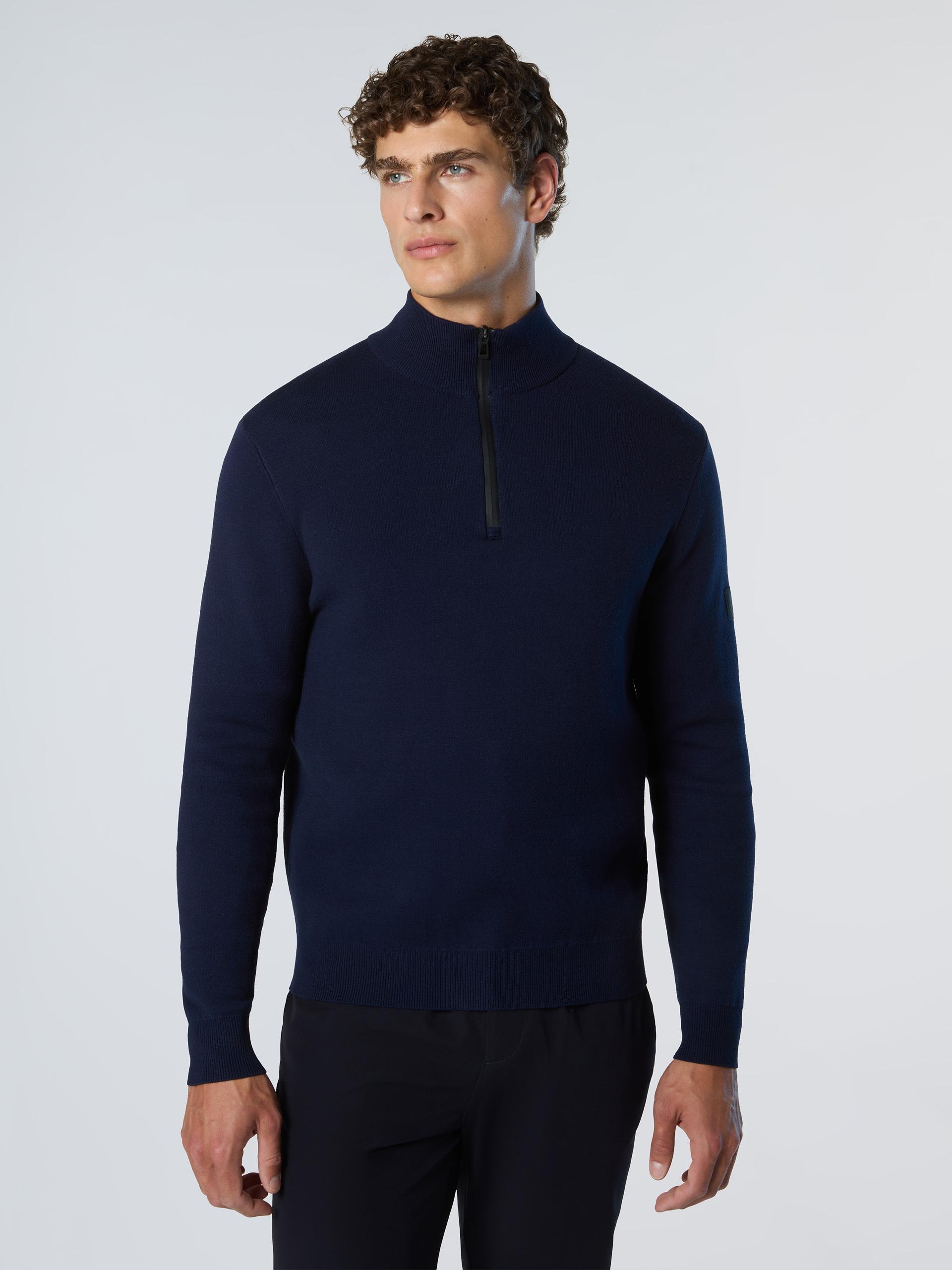 North Sails Pullover Geklebter halber Reißverschluss