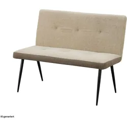 HTI-Living, Sitzbank, 2-Sitzer Bank Taupe Joschka (112 cm)