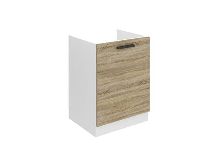 Belini Spülenschrank SDZ 60 cm, ohne Arbeitsplatte, Sonoma-Eiche Unterschrank Küche, Spülenunterschrank, Küchenunterschrank Breite, mit 1 Tür