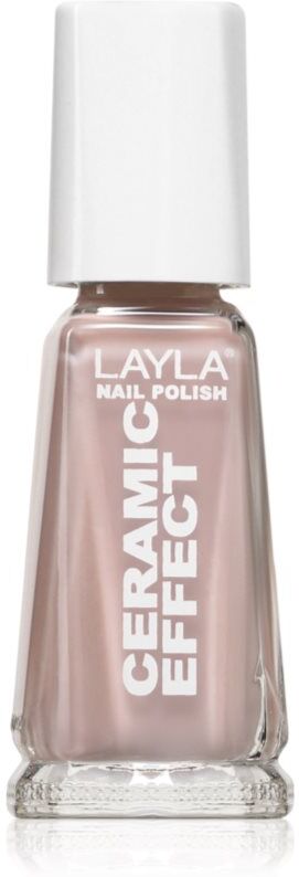 Layla Cosmetics Ceramic Effect nail polish shade N. 69 Siky Beige 10 ml