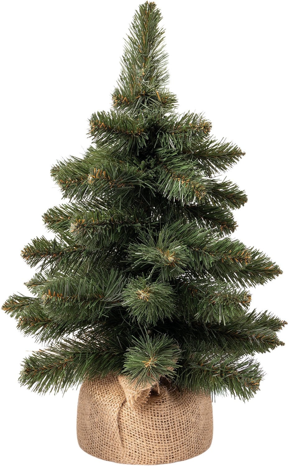 Creative Home Kleine kunstmatige kerstboom met jutezak, 45 cm