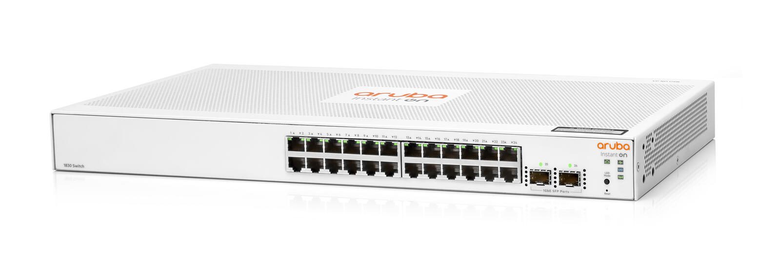 HPE Networking Instant On 1830 24G 2SFP Switch EU lüfterlos 0dB JL812A#ABB
