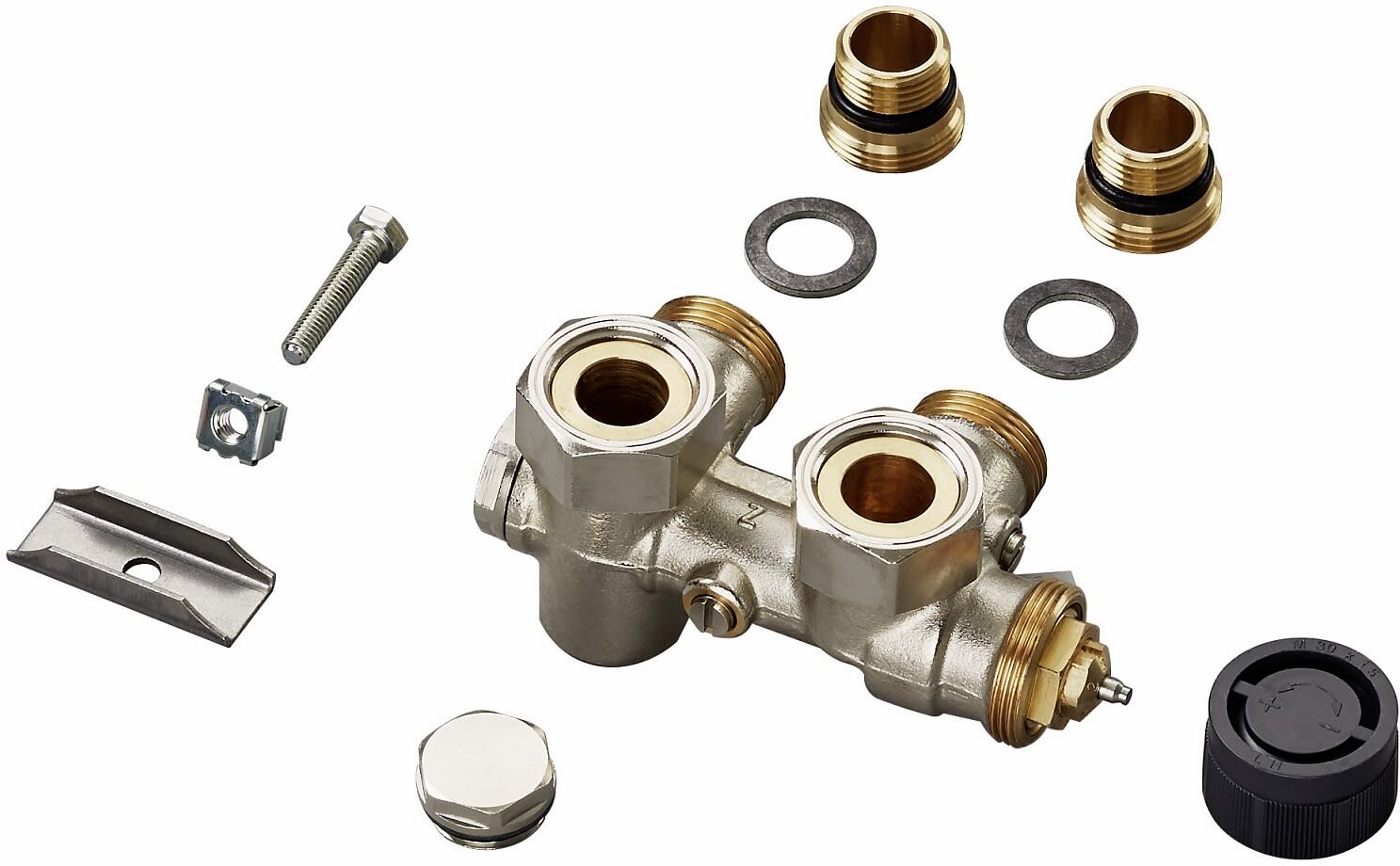 Zehnder connection fitting for hot water operation for Zehnder Yucca 976103
