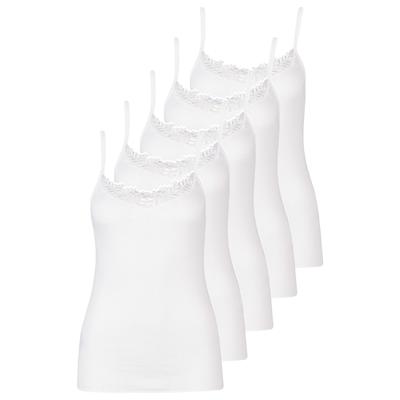 Achseltop NINA VON C. "5er Pack Trägerhemd Daily", Damen, Gr. 38, N-Gr, weiß, Obermaterial: 100% Baumwolle CO., Unterhemden