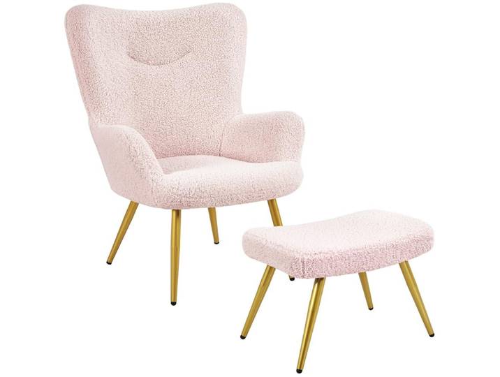 Fauteuil relaxant Yaheetech avec repose-pieds\, revêtement en polyester\, fauteuil télé\, fauteuil inclinable