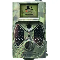 BRAUN PHOTOTECHNIK Scouting Cam 300 Wildkamera Camouflage, Nein opt. Zoom, LCD