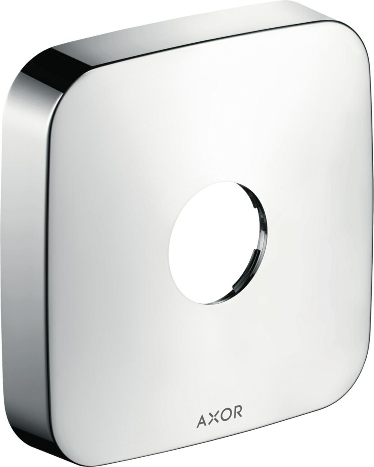 Hansgrohe Verlängerungsrosette Axor 1-Loch, softsquare, brushed black chrome (14971340)