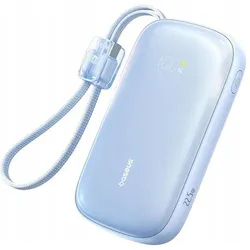 Baseus Powerbank EnerFill FC21 QPow 3 Ultra, 10000mAh, 22.5W, QC + PD, Blue (10000 mAh, 22.50 W), Powerbank, Blau