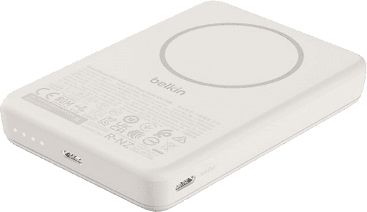 REACONDICIONADO Seminuevo Muy bueno Powerbank - Belkin BPD017hqSA, 10000 mAh, Acoplamiento magnético, Carga hasta 2 dispositivos, Arena