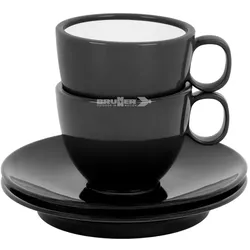 Brunner Antislip Espresso-Tassen Set 2-teilig mit rutschhemmende Untertasse