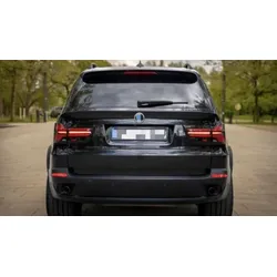 VOLL LED 3D Lightbar Rückleuchten Set passend für BMW X5 E70 07-10 schwarz/rot