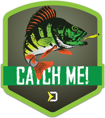 Autocollant Delphin CatchME! PERCHE 9x8cm Gray, Lime, Green, Silver 9x8cm