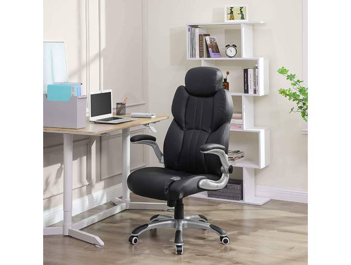 Fauteuil de bureau Minette XXL 75 x 120 x 70cm Noir