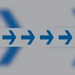 Türschild, 4 Pfeile, 40 x 160 mm - 160x40x1 mm Kunststoff