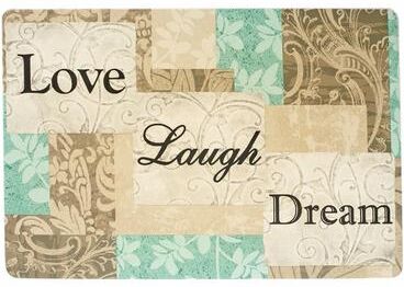 IH Casa Decor Eva Placemat (Love Laugh Dream) (12 X 18) - Set of 12