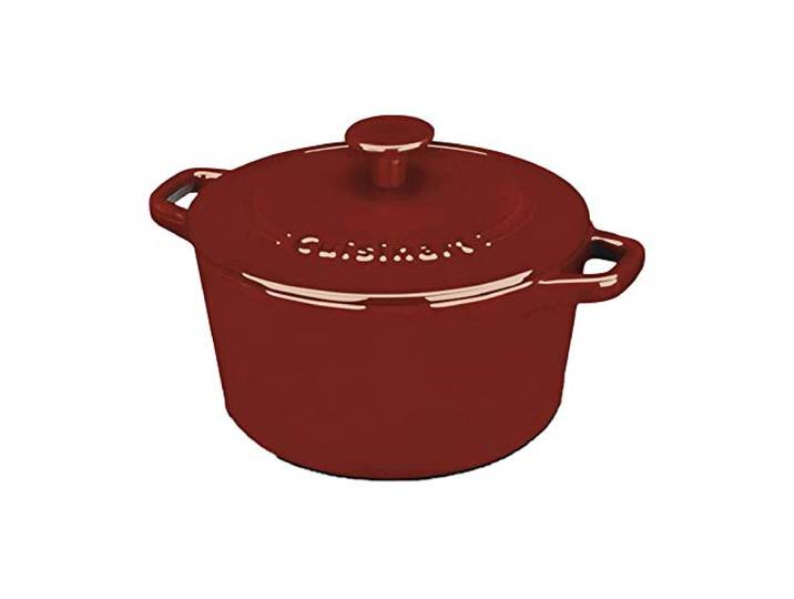 Cuisinart Chef's Classic Kasserolle, emailliertes Gusseisen, rund, 3 Quart, Kardinalrot