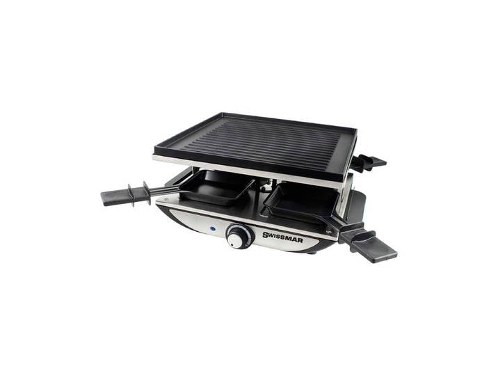 Swissmar Geneva 4er Raclette Partygrill Schwarz/Silber