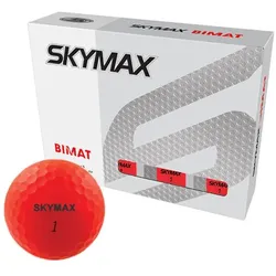 Skymax Bimat Golfball 12er rot matt