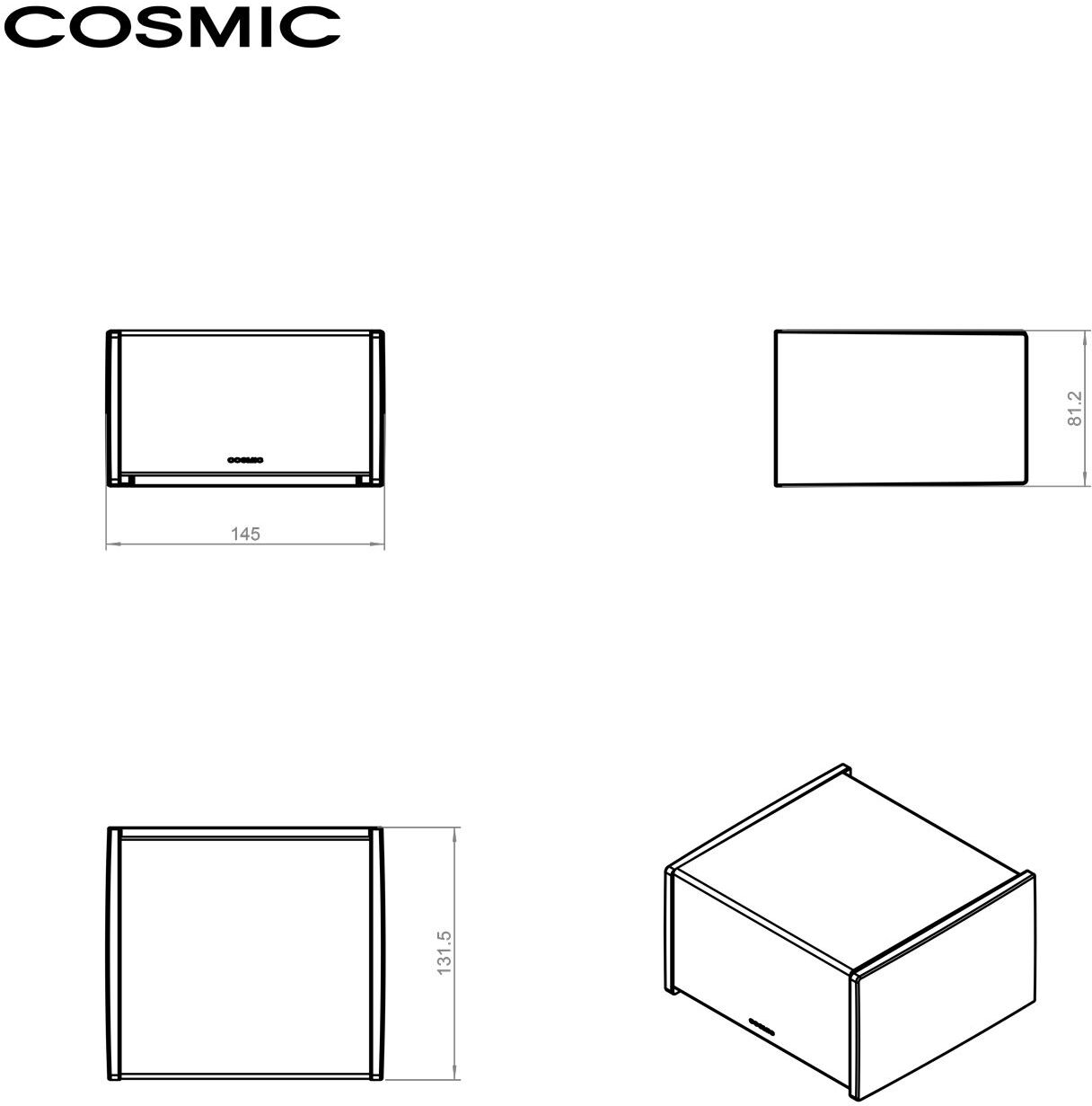 COSMIC Project Rollenhalter mit Deckel